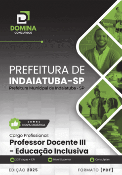 Apostila Professor de Educação Inclusiva Indaiatuba SP 2025