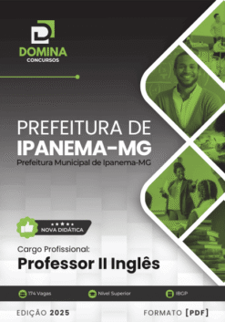 Apostila Professor II Inglês Ipanema MG 2025