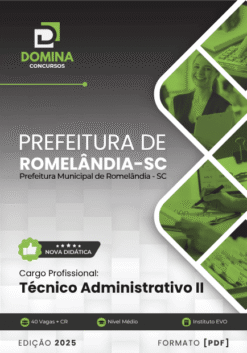 Apostila Técnico Administrativo II Romelândia SC 2025