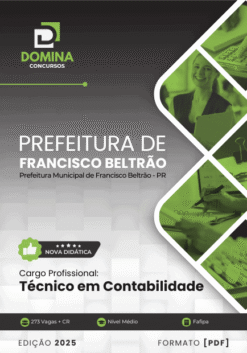 Apostila Técnico em Contabilidade Francisco Beltrão PR 2025