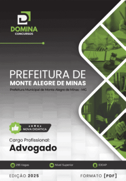 Apostila Advogado Monte Alegre de Minas MG 2025