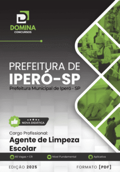 Apostila Agente de Limpeza Escolar Iperó SP 2025