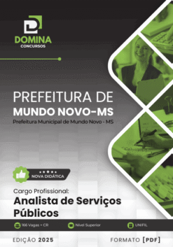 Apostila Analista de Serviços Públicos Mundo Novo MS 2025