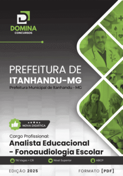 Apostila Analista Educacional Fonoaudiologia Escolar Itanhandu MG 2025