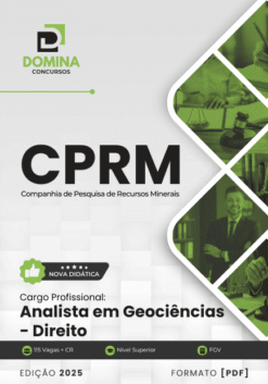 Apostila Analista em Geociências Direito CPRM 2025