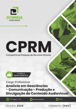 Apostila Analista em Geociências Produção e Divulgação Audiovisual CPRM 2025