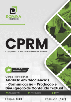 Apostila Analista em Geociências Produção e Divulgação Textual CPRM 2025