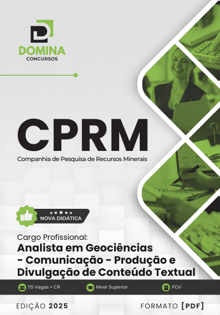 Apostila Analista em Geociências Produção e Divulgação Textual CPRM 2025 1 Apostila Analista em Geociências Produção e Divulgação Textual CPRM 2025