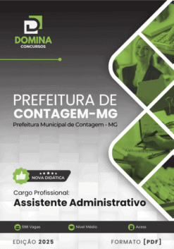 Apostila Assistente Administrativo Contagem MG 2025
