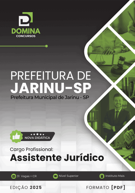 Apostila Assistente Jurídico Jarinu SP 2025 1 Apostila Assistente Jurídico Jarinu SP 2025