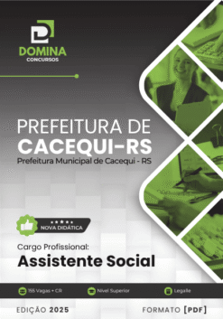 Apostila Assistente Social Cacequi RS 2025