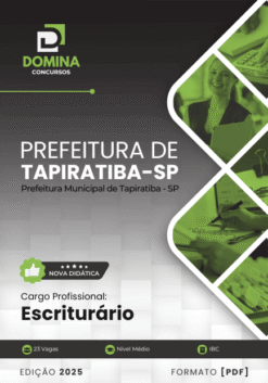 Apostila Escriturário Tapiratiba SP 2025