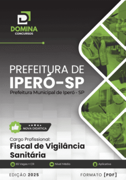 Apostila Fiscal de Vigilância Sanitária Iperó SP 2025