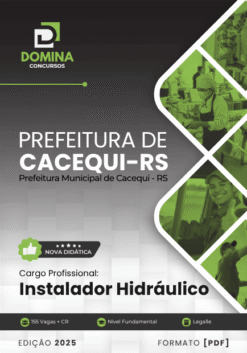 Apostila Instalador Hidráulico Cacequi RS 2025