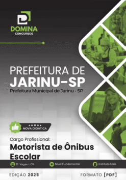 Apostila Motorista de Ônibus Escolar Jarinu SP 2025