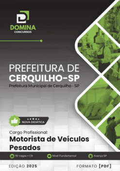 Apostila Motorista de Veículos Pesados Cerquilho SP 2025