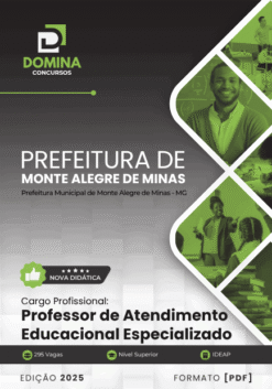 Apostila Professor Atendimento Educacional Especializado Monte Alegre de Minas MG 2025