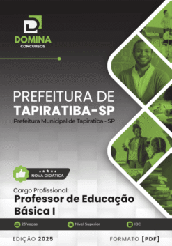 Apostila Professor de Educação Básica Tapiratiba SP 2025