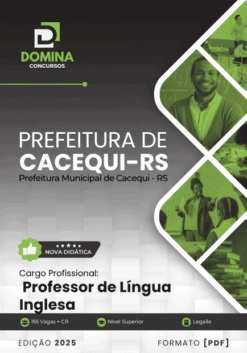 Apostila Professor de Língua Inglesa Cacequi RS 2025