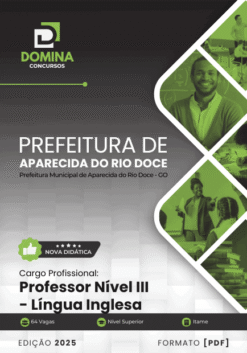 Apostila Professor Língua Inglesa Aparecida do Rio Doce GO 2025