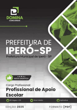 Apostila Profissional de Apoio Escolar Iperó SP 2025