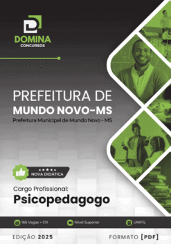 Apostila Psicopedagogo Mundo Novo MS 2025