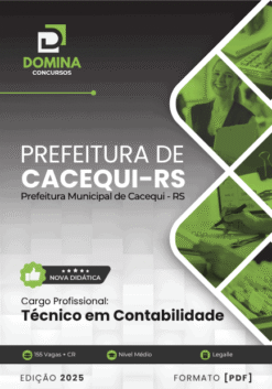 Apostila Técnico em Contabilidade Cacequi RS 2025