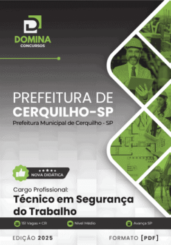 Apostila Técnico em Segurança do Trabalho Cerquilho SP 2025