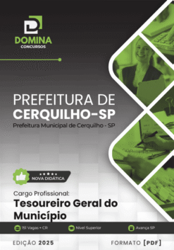 Apostila Tesoureiro Geral do Município Cerquilho SP 2025