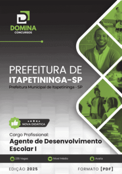 Apostila Agente de Desenvolvimento Escolar Itapetininga SP 2025