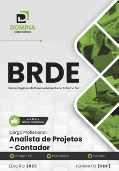 Apostila Analista de Projetos Contador BRDE 2025