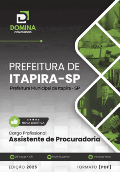Apostila Assistente de Procuradoria Itapira SP 2025