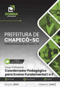Apostila Coordenador Pedagógico Ensino Fundamental Chapecó SC 2025