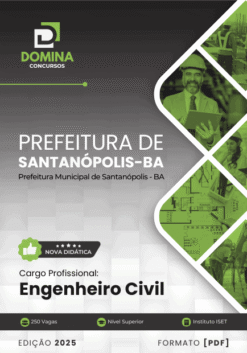 Apostila Engenheiro Civil Santanópolis BA 2025