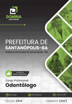 Apostila Odontólogo Santanópolis BA 2025
