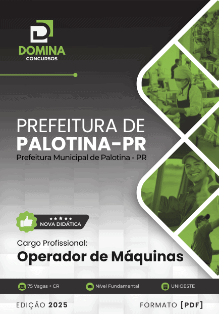 Apostila Operador de Máquinas Palotina PR 2025 1 Apostila Operador de Máquinas Palotina PR 2025
