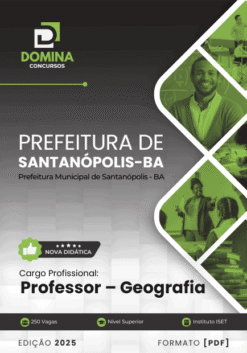 Apostila Professor de Geografia Santanópolis BA 2025