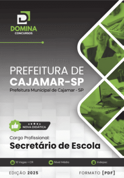Apostila Secretário de Escola Cajamar SP 2025