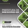 Apostila Secretário Escolar Bom Sucesso MG 2025