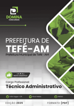 Apostila Técnico Administrativo Tefé AM 2025