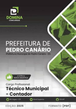 Apostila Técnico Municipal Contador Pedro Canário ES 2025