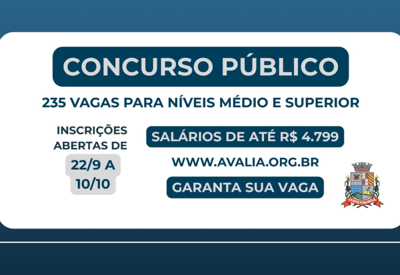 Prefeitura de Itapetininga abre concurso público com 235 vagas na Educação e área administrativa 1 concurso prefeitura de itapetininga 2025