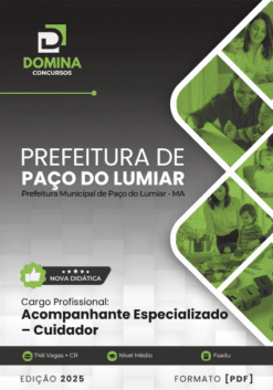 Apostila Acompanhante Especializado Cuidador Paço do Lumiar MA 2025