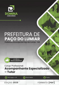 Apostila Acompanhante Especializado Tutor Paço do Lumiar MA 2025