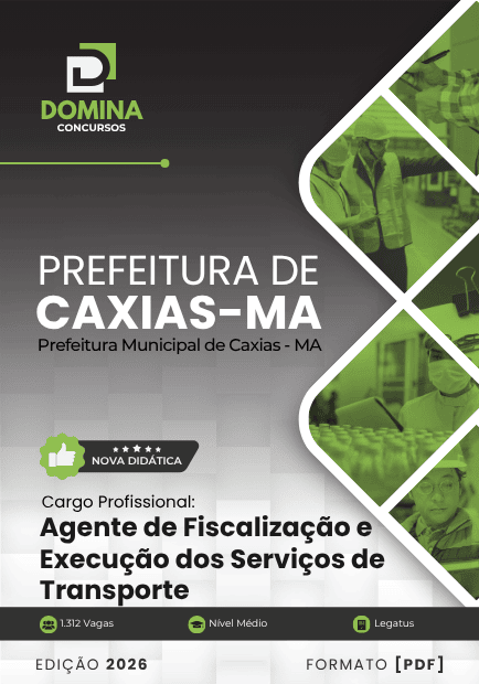Apostila Agente de Fiscalização dos Serviços de Transporte Caxias MA 2026 1 Apostila Agente de Fiscalização dos Serviços de Transporte Caxias MA 2026