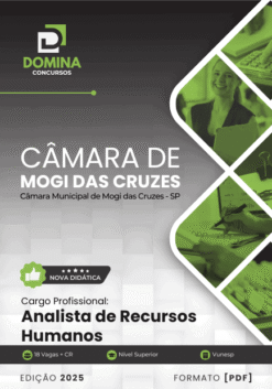 Apostila Analista de Recursos Humanos Câmara Mogi das Cruzes SP 2025