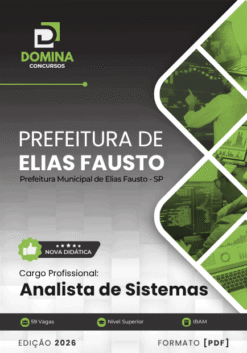 Apostila Analista de Sistemas Elias Fausto SP 2026