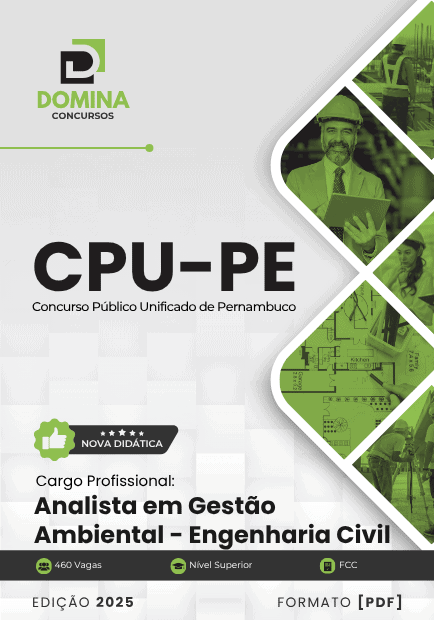 Apostila Analista Gestão Ambiental Engenharia Civil CPU PE 2025 1 Apostila Analista Gestão Ambiental Engenharia Civil CPU PE 2025