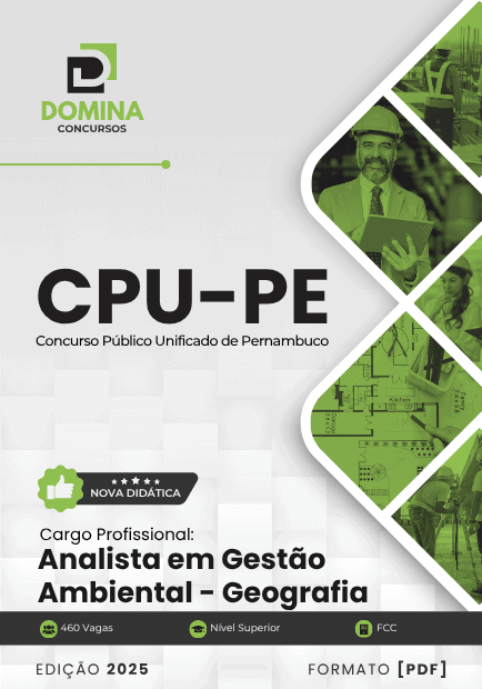 Apostila Analista Gestão Ambiental Geografia CPU PE 2025 1 Apostila Analista Gestão Ambiental Geografia CPU PE 2025