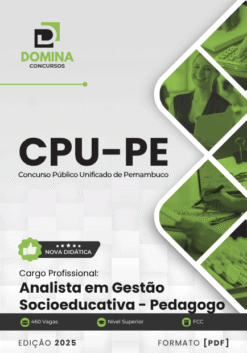 Apostila Analista Gestão Socioeducativa Pedagogo CPU PE 2025